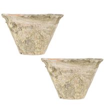 Prodotto Vaso decorativo in resina argilla terracotta Ø17cm H11cm 2pz