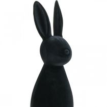 Prodotto Coniglietto decorativo nero – 2a scelta – Coniglietto pasquale decorativo floccato H47cm