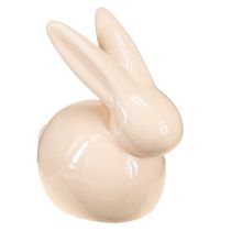 Prodotto Coniglietto decorativo, giallo, verde, marrone, statuetta moderna in ceramica per Pasqua, 8,5 cm, 3 pezzi