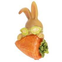 Prodotto Coniglio decorativo con carota, statuette decorative di coniglietto pasquale, 6 cm, 3 pezzi