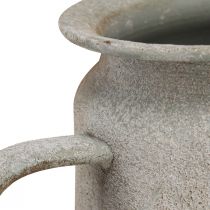 Prodotto Teiera decorativa in metallo, stile vintage, grigio, 24×14×14cm, stile retrò shabby chic