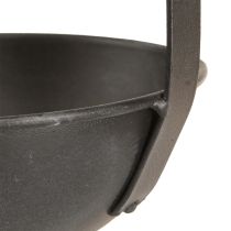 Prodotto Fioriera decorativa a forma di cazzuola, color antracite, da appendere, Ø16,5 cm, 2 pezzi