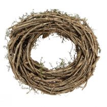 Prodotto Ghirlanda decorativa naturale con ramoscelli e pigne di cedro, ghirlanda in legno, ghirlanda per porte, decorazione da parete, decorazione da tavolo, stile country/boho, Ø40cm