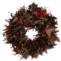 Prodotto Ghirlanda decorativa da appendere ghirlanda di foglie di sicomoro naturale Ø35 cm