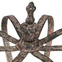 Prodotto Corona decorativa in metallo anticato effetto ruggine Ø19,5cm H22cm