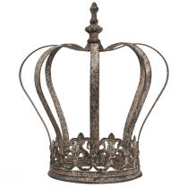 Prodotto Corona decorativa in metallo anticato effetto ruggine Ø19,5cm H22cm