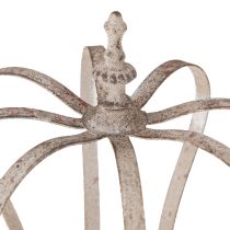 Prodotto Corona decorativa Corona in metallo vintage Grigio ruggine Ø19cm H22cm