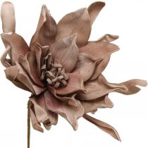 Deco fiore di loto fiore di loto artificiale fiore artificiale marrone L68cm
