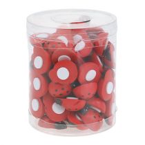 Prodotto Coccinelle decorative da incollare 2,5 cm rosse 72 pz