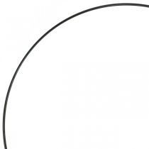 Prodotto Anello decorativo in metallo anello decorativo Anello Scandi nero Ø25,5 cm 6 pezzi