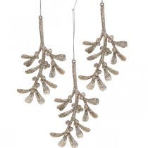 Ciondolo vischio deco, decorazione albero di Natale 16,5 cm