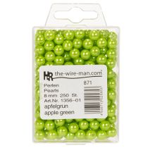 Prodotto Perline decorative, verde mela, Ø8mm, 250 pezzi