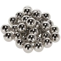 Prodotto Perline decorative, argento metallizzato, 14 mm, 35 pezzi