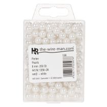Prodotto Perline decorative bianche, Ø8mm, 250 pezzi
