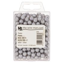 Prodotto Perline decorative Ø8mm argento 250 pezzi