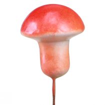 Prodotto Funghi decorativi su filo rosso decorazione autunnale da incollare 7 cm 24 pz