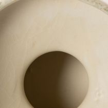 Prodotto Ciotola decorativa in ceramica, color crema grigio-verde, Ø20cm, H16cm