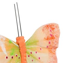 Prodotto Farfalle decorative sul filo colorato 8,5 cm 12 pezzi