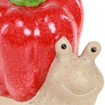 Prodotto Lumache decorative pepe in ceramica rosso verde H10cm 2 pz