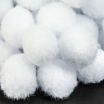Prodotto Palle di neve decorative Mini Ø2 cm Palle di neve bianche 400 pezzi 4 sacchetti