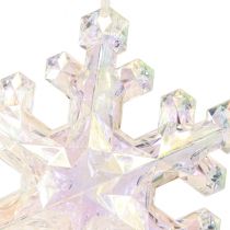 Prodotto Fiocchi di neve decorativi decorazione invernale iridescente Ø14–15 cm 2 pz