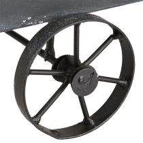 Prodotto Fioriera decorativa per carriola in metallo antracite L30 cm