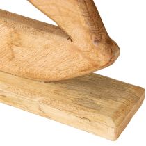 Prodotto Decorazione Barca a vela Legno su Base Naturale Marittimo H57,5cm