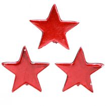 Prodotto Stelle decorative rosse metallizzate – 2a scelta – Ø5cm 36 pz