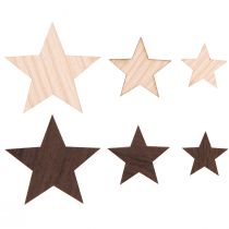 Prodotto Stelle di Natale decorative marrone naturale Ø3,5–5,5 cm 48 pz