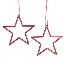 Prodotto Stelle di Natale decorative da appendere rosse 7,5 cm 40 pz