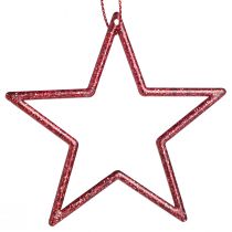 Prodotto Stelle di Natale decorative da appendere rosse 7,5 cm 40 pz