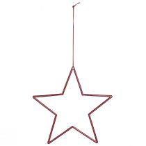 Prodotto Stelle di Natale decorative, glitter rosso, 18 cm, 8 pezzi - Decorazioni per l'albero di Natale e decorazioni per finestre