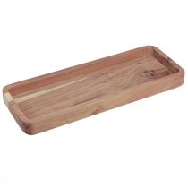Prodotto Vassoio decorativo, legno di acacia oblungo, naturale 40×15 cm