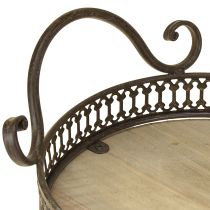 Prodotto Vassoio decorativo ovale 23cm x 17,5cm x 7,5cm marrone