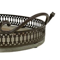 Prodotto Vassoio decorativo ovale 23 cm x 17,5 cm x 7,5 cm marrone