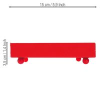 Prodotto Vassoio decorativo quadrato in metallo rosso 15×15cm 2 pezzi