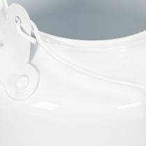 Prodotto Teiera decorativa in metallo dall'aspetto vintage, ideale per composizioni floreali.