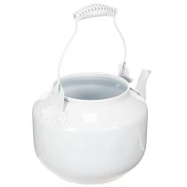 Prodotto Teiera decorativa in metallo dall'aspetto vintage, ideale per composizioni floreali.