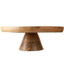 Prodotto Piatto decorativo con base in legno di mango motivo pesca Ø26cm H9,5cm