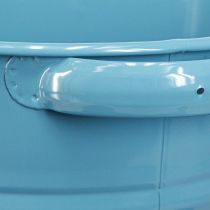 Prodotto Vaso decorativo da fiori in metallo in blu 31 cmx26 cmx21,5 cm