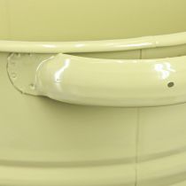 Prodotto Vaso decorativo in metallo verde giallo vaso da fiori 31x26x21,5 cm
