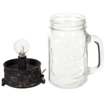 Prodotto Bicchiere decorativo con lampada a LED Ø8cm H16cm