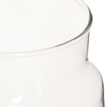 Prodotto Vaso decorativo vaso per fiori in vetro trasparente Ø14cm H15cm