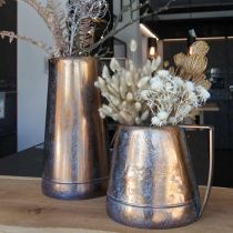 Vaso decorativo brocca decorativa in metallo rame brocca decorativa L24cm H20cm