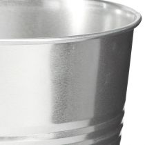 Prodotto Vaso decorativo per decorazione a secco vaso in metallo argento H30cm 7,5l
