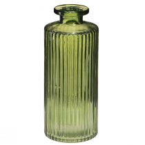 Prodotto Vasi decorativi mini vasi verdi in vetro retrò Ø5cm H13cm 6 pz