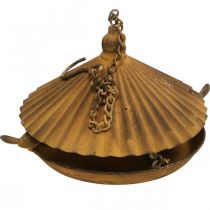 Prodotto Bagno decorativo per uccelli, bagno per uccelli, griglia decorativa da giardino Ø23cm H27,5cm