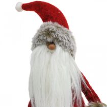 Prodotto Decorazione Babbo Natale in piedi Decorazione figura Babbo Natale Rosso H41cm