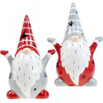 Prodotto Deco Gnomo Portacandele Natale H18cm 2pz