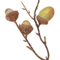 Prodotto Ghiande decorative di rami verdi, decorazione autunnale artificiale da 80 cm